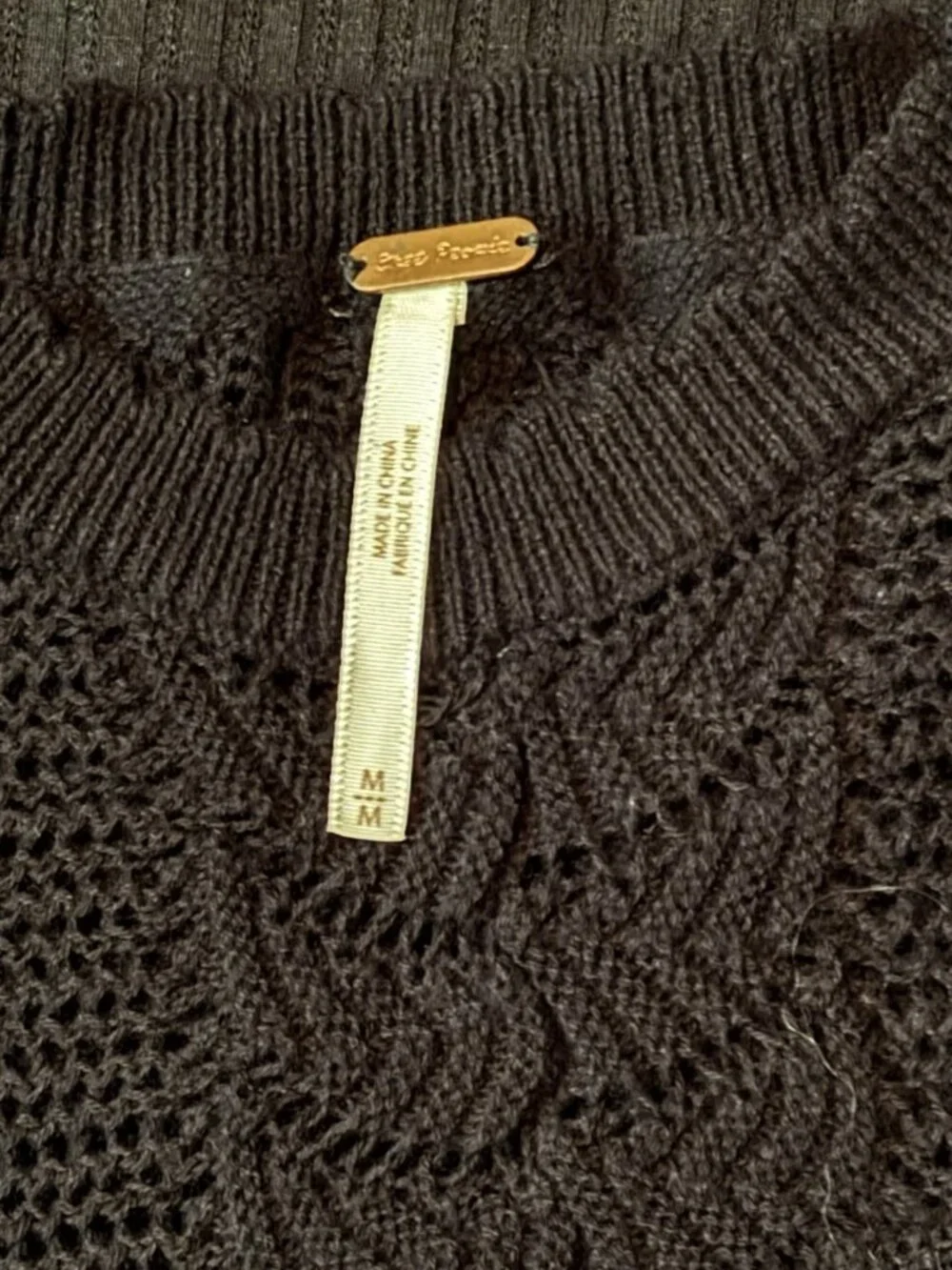 Free People M Black 